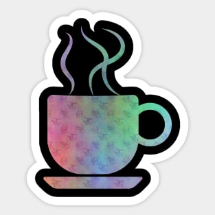 Hot Coffee Chocolate or Tea Sticker